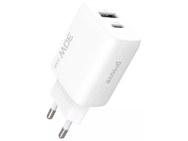 Мережевий зарядний пристрій Proove Silicone Power 2 30 W White (WCSP23110002)