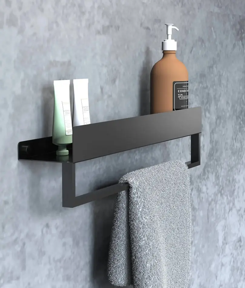 Полиця для ванни Rea SF01 60 black matt REA-06002, Чорний матовий - фото 4