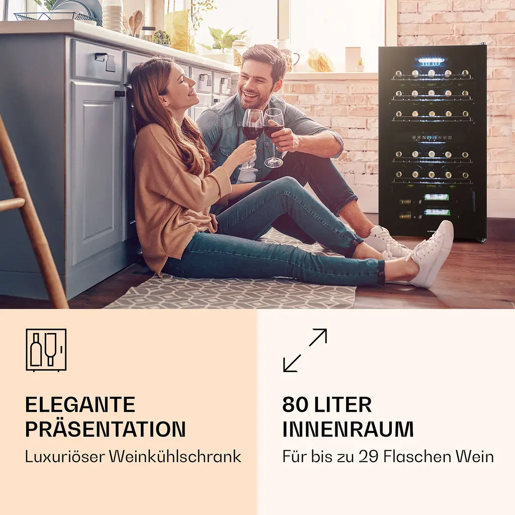 Винний холодильник Klarstein Shiraz 29 Duo (10035846) - фото 6