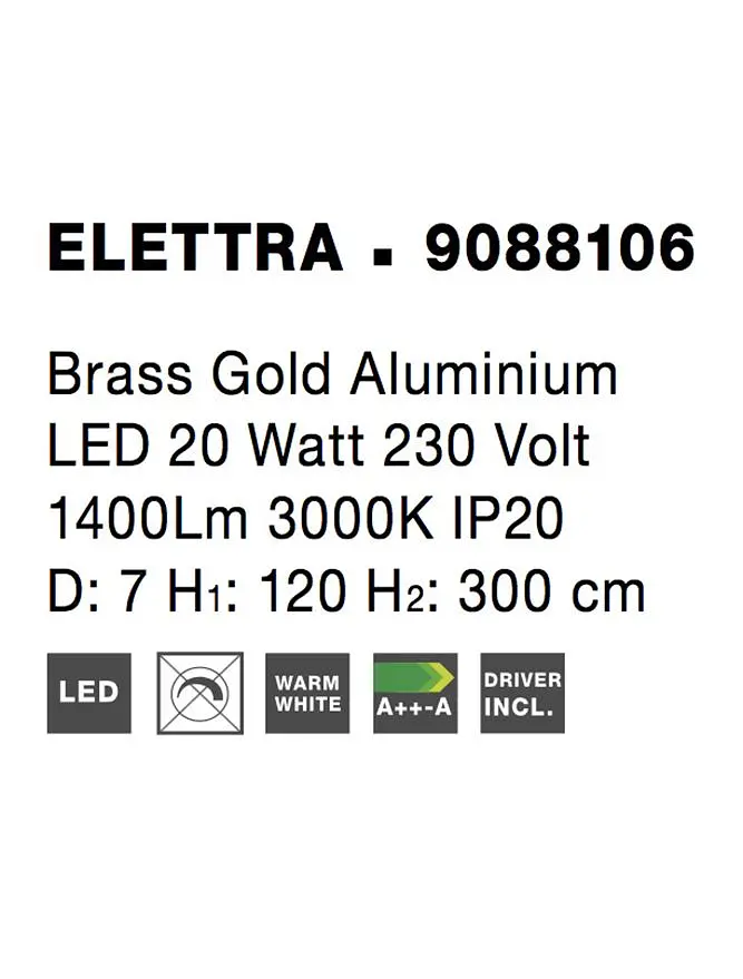 Підвіс Nova Luce Elettra 9088106 - фото 8