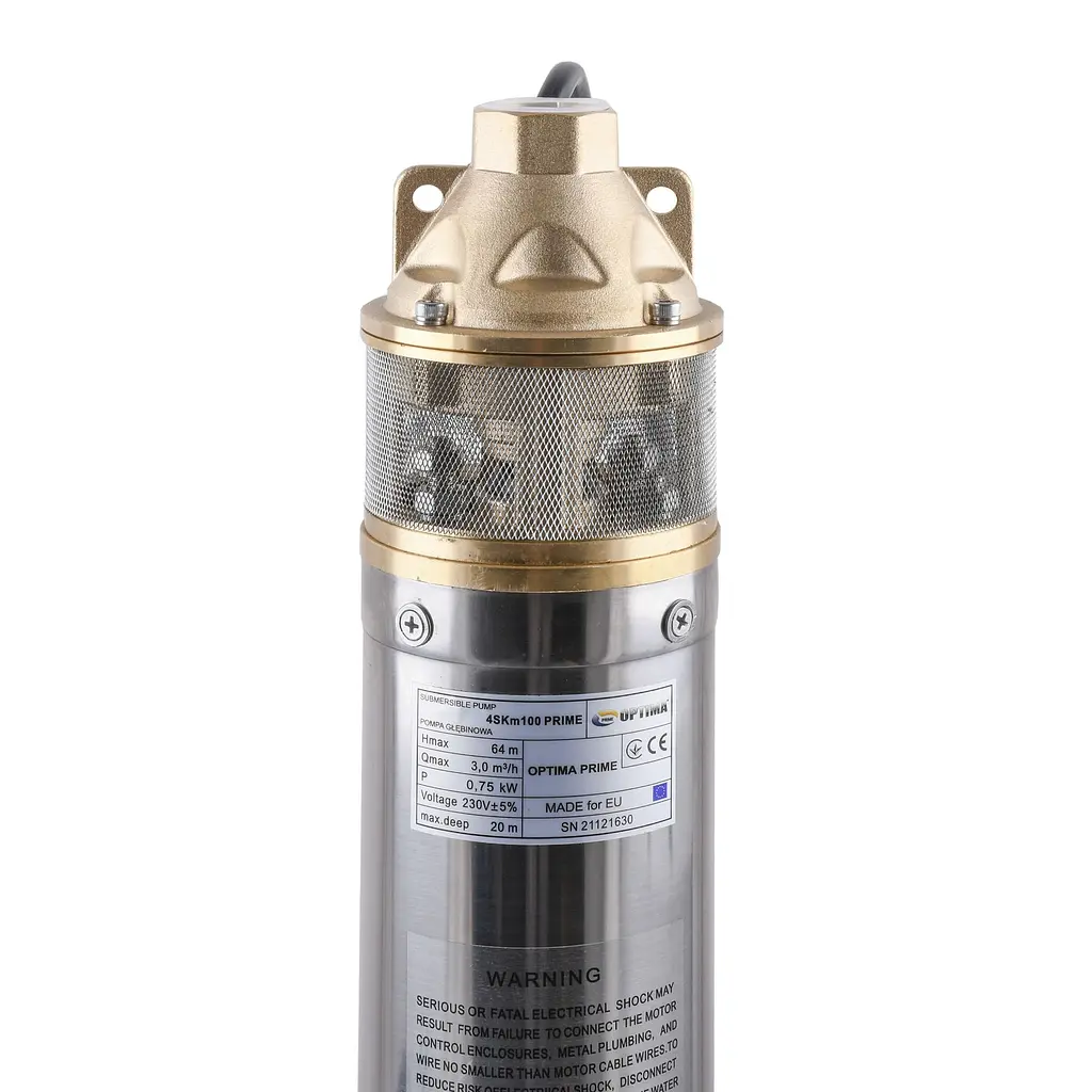 Насос свердловинний вихровий Optima 4SKm100 Prime 0.75кВт + кабель 20м+пульт 000023374 - фото 3
