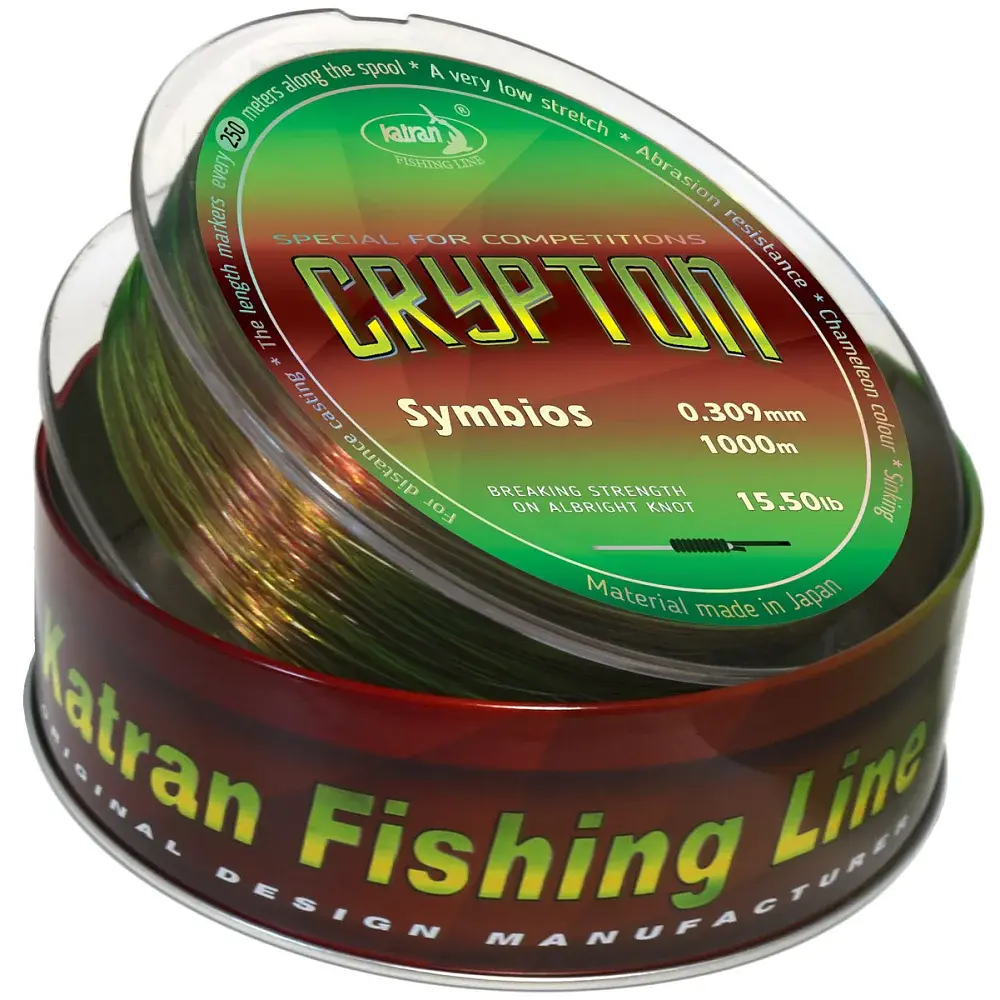 Волосінь Katran Crypton Sy мbios 1000 м (neon/brown) 0.309 мм 15.5 lb/7.03 кг - фото 2