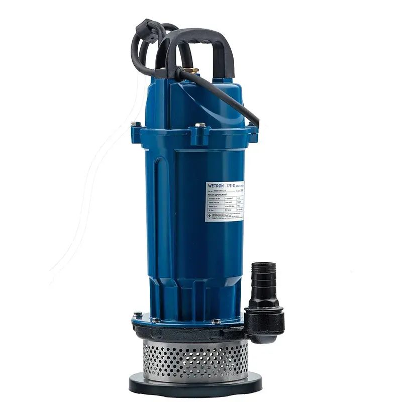 Насос дренажний 0.37кВт Hmax 15м Qmax 140л/хв WETRON QDX1.5w-16-0.37F (773191) - фото 3