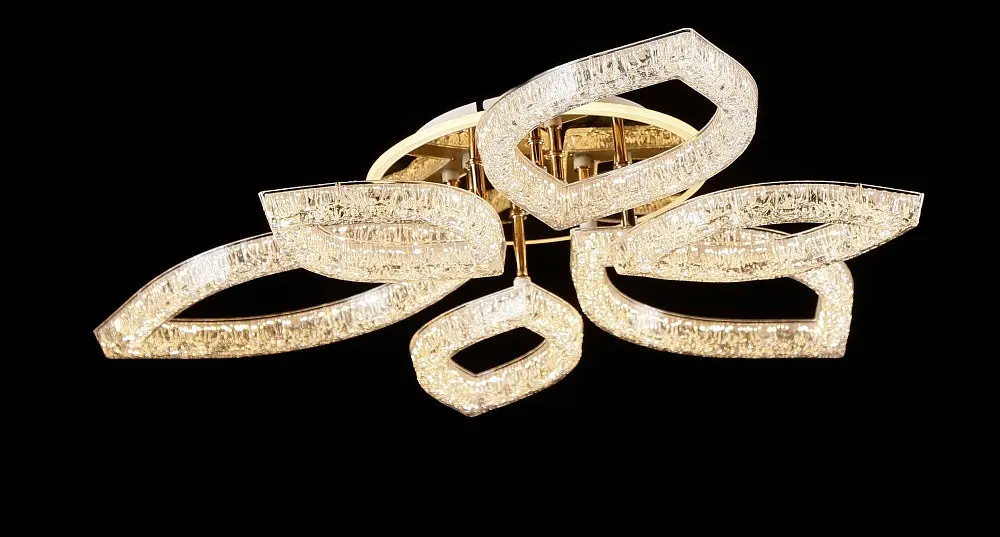 Світлодіодна люстра Splendid Ray LD/3S+3B LED (GD), золото, білий, 80 Вт, від 14-22 м² - фото 4