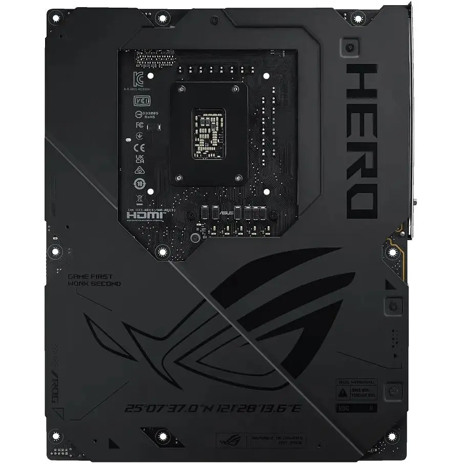 Материнська плата Asus ROG Maximus LGA1851, Z890 HERO, Z890, 4xDDR5, 1xPCI-E 5.0 x16, 1xPCI-E 4.0 x16, 1xPCI-E 4.0 x1, 4xSATA3, 6xM.2, SlimSAS, ALC4082 + ESS ES9219, Intel 2.5Gb + Realtek 2.5Gb, WiFi 7, Bluetooth 5.4, HDMI/2xType-C, ATX - фото 5