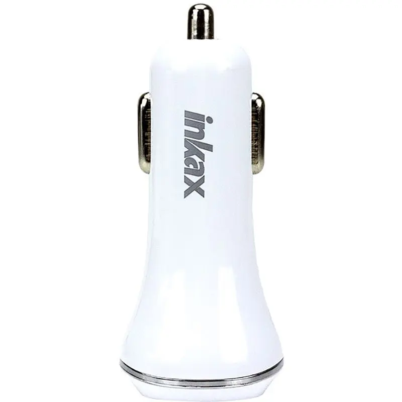 Автомобильное зарядное устройство INKAX CD-12 Car charger + Micro cable 2USB 2.1A White - фото 3