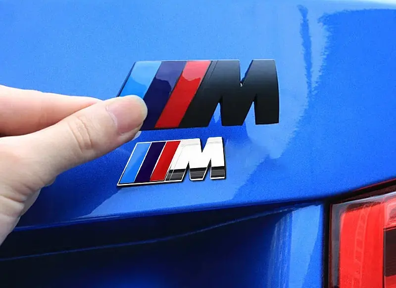 Емблема напис M для BMW хром 45х15 мм метал (на скотчі) - фото 3
