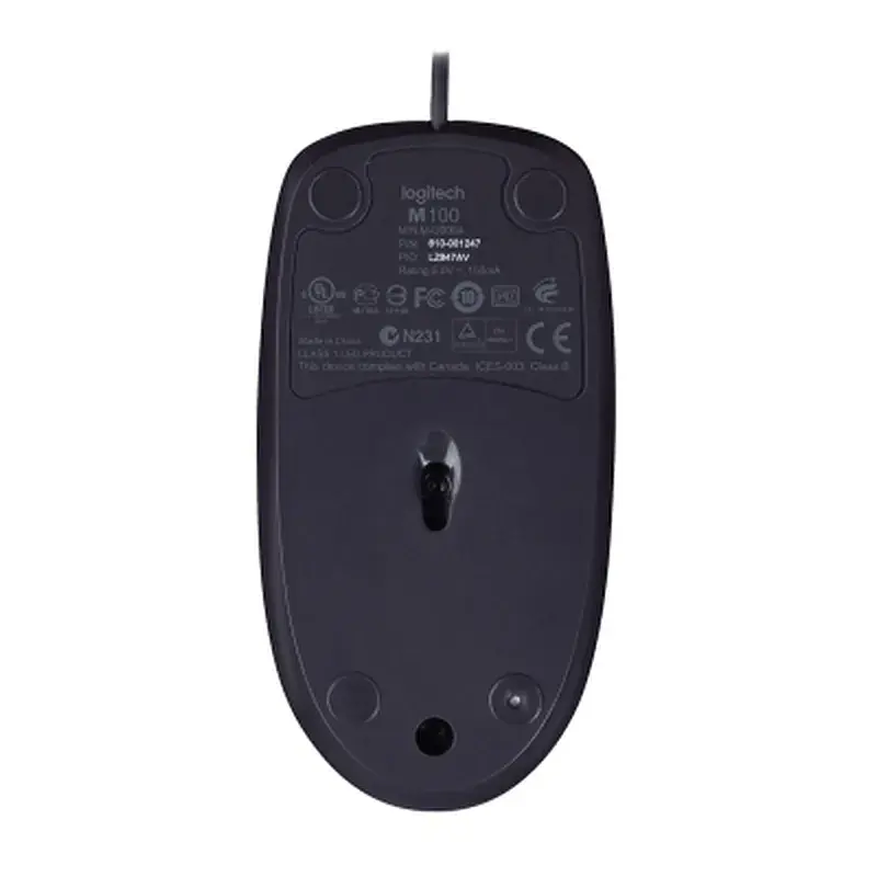 Мишка Logitech B100 Black (910-003357) - фото 6