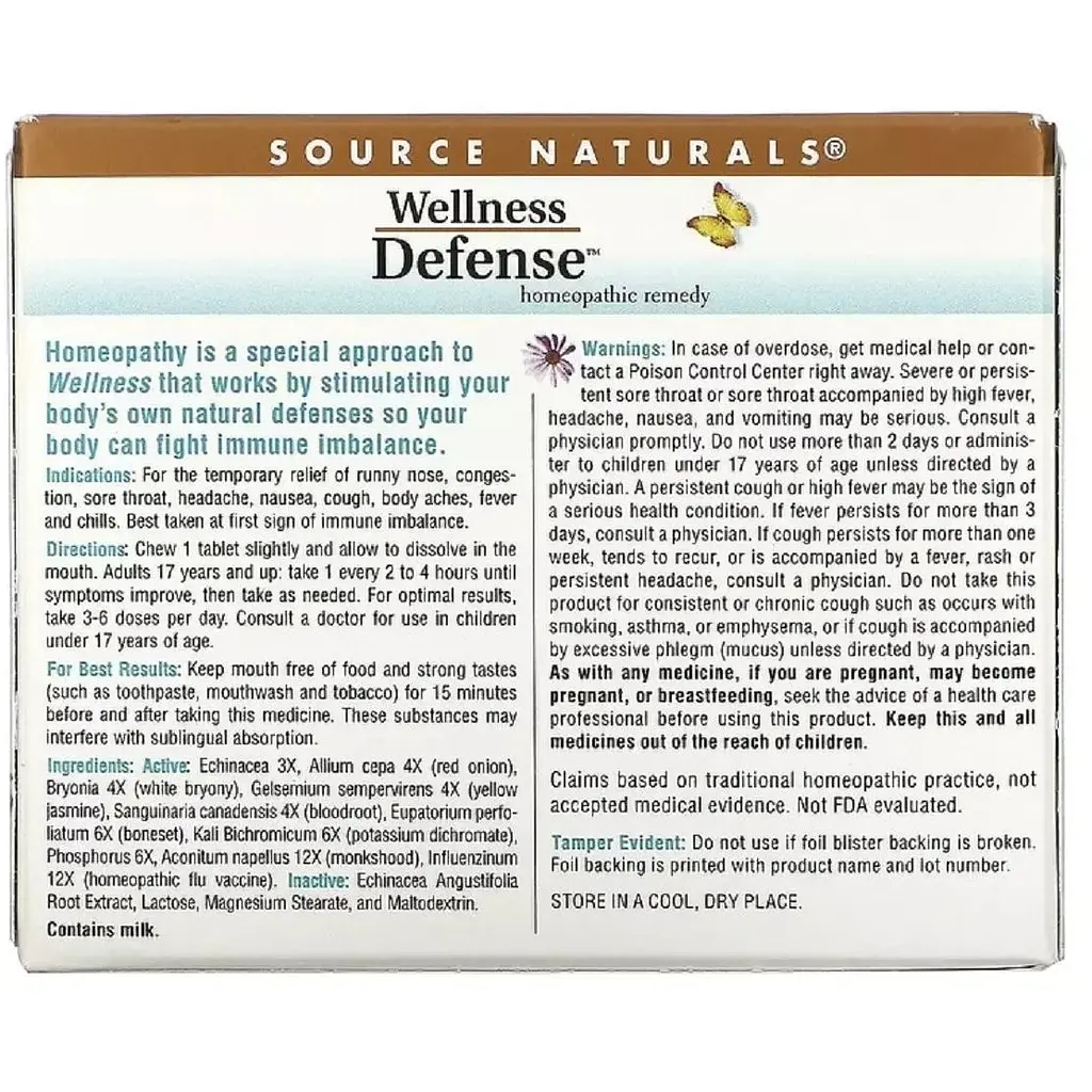 Захист імунітету Source Naturals Wellness Defense 48 таблеток - фото 2