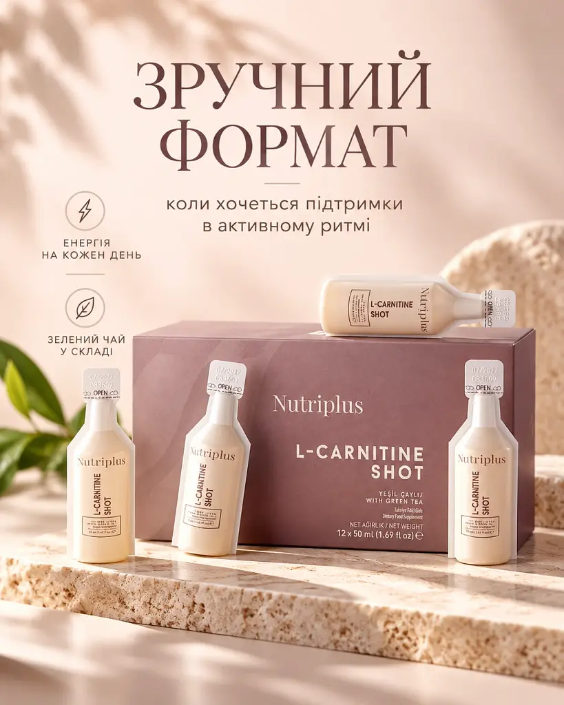 Дієтична добавка для спалювання жиру Farmasi Nutriplus L-карнітин 50 мл 12 шт - фото 2