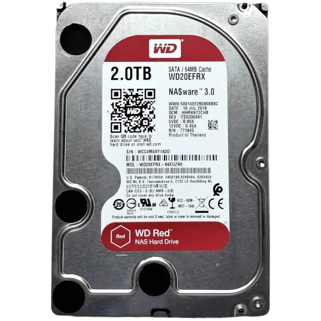 Жорсткий диск Western Digital 3.5 Red 2Tb (WD20EFRX) U1