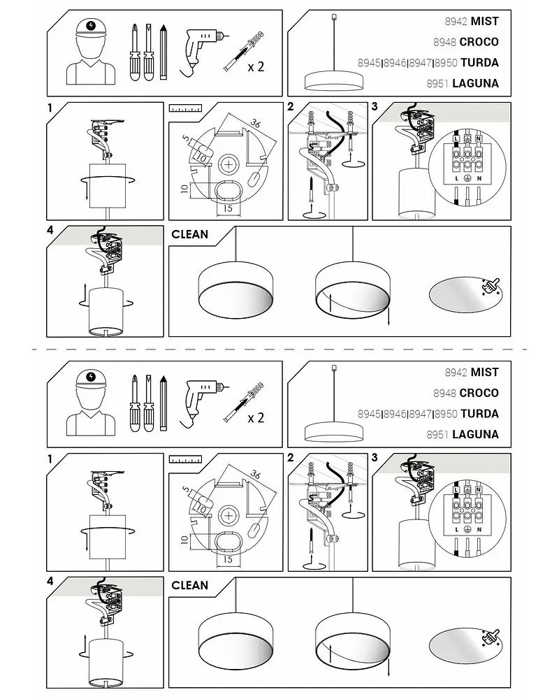 Люстра подвесная Nowodvorski 8948 Croco - фото 3