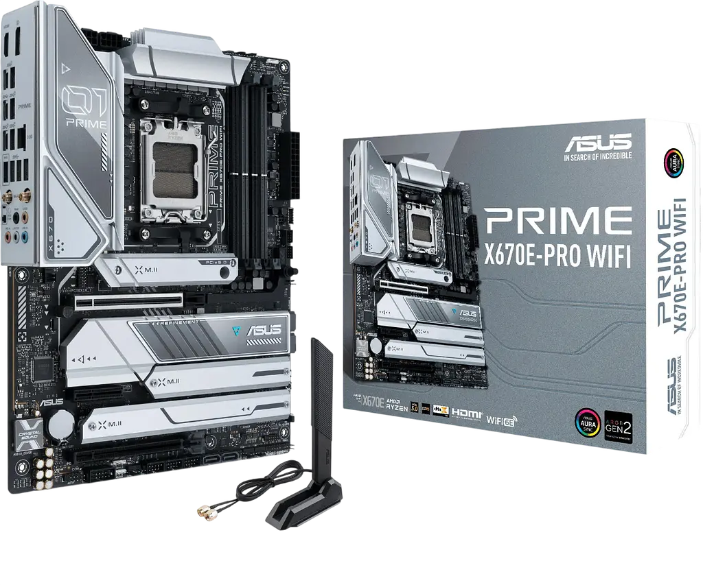 Материнська плата Asus X670E-PRO Prime Wi-Fi Socket AM5 (PRIME X670E-PRO WIFI) Б/В - фото 4