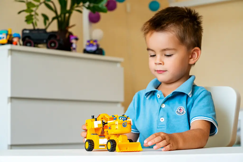 Конструктор-трансформер Small Blocks 2в1 Buildable Transforming Vehicle Донни (Donnie) Super Wings det0018331 - фото 4