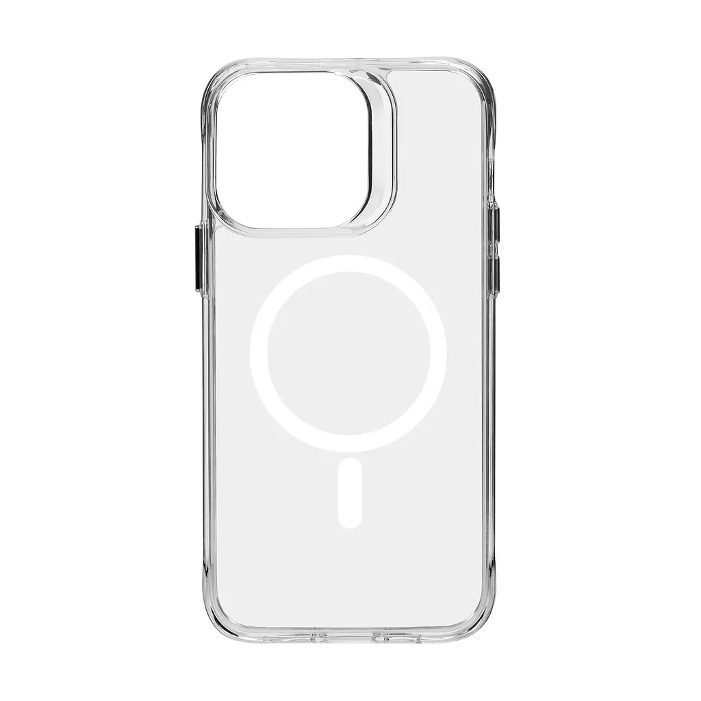 Чехол для Apple iPhone 14 Pro Max, Clear MagCase, прозрачный, противоударный, магнитный, панель-накладка с поддержкой MagSafe, поддержка беспроводной зарядки магсейф, защита всего корпуса, TPU+PC, ArmorStandart (ARM68056) - фото 2