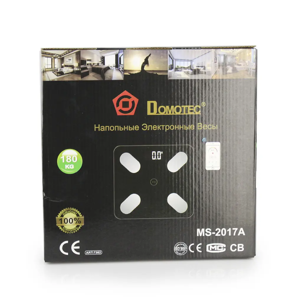 Ваги підлогові смарт Domotec MS-2017 180 кг (1756374615) - фото 2