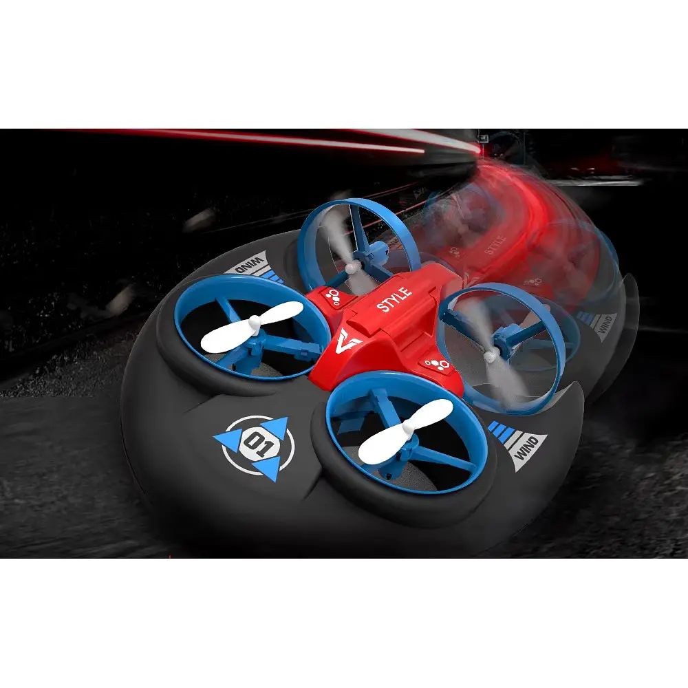 Квадрокоптер JJRC H101 Vehicle Drone Boat 3in1 Blue-Grey [119035] - фото 4