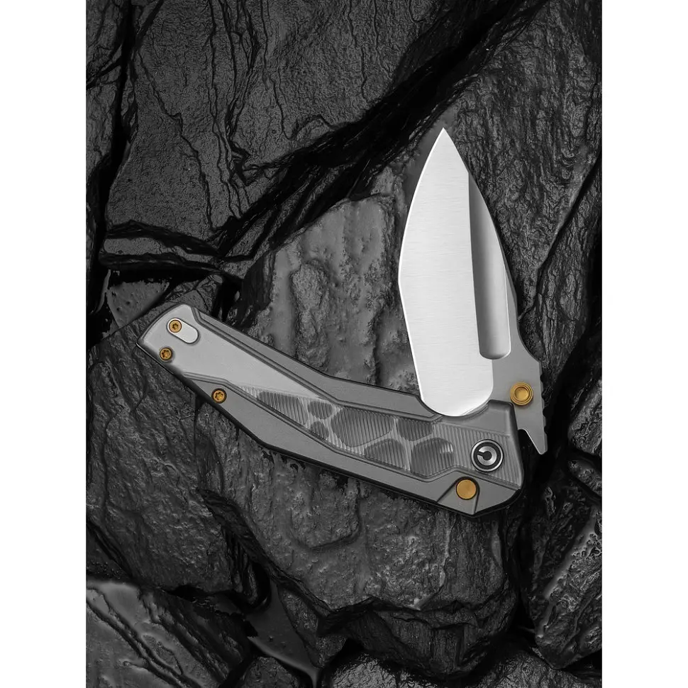 Ніж складаний туристичний Civivi Wellmax (9.1 см) 14C28N / Aluminum сірий - фото 10