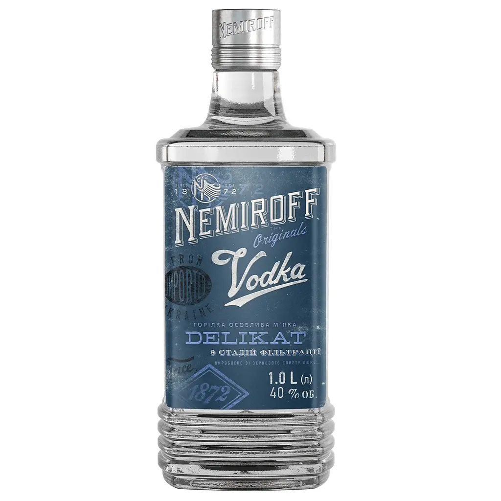 Уцінка. Горілка особлива Nemiroff Originals Делікат м'яка 40% 1 л