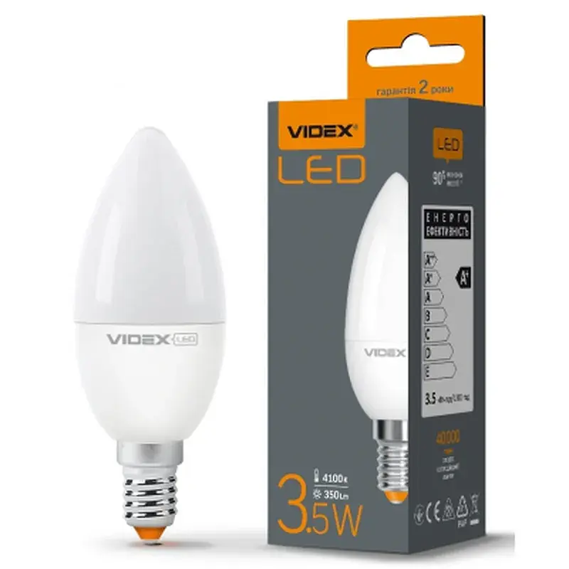 Лампочка TITANUM LED C37e 3.5W E14 4100K (VL-C37e-35144) - фото 3