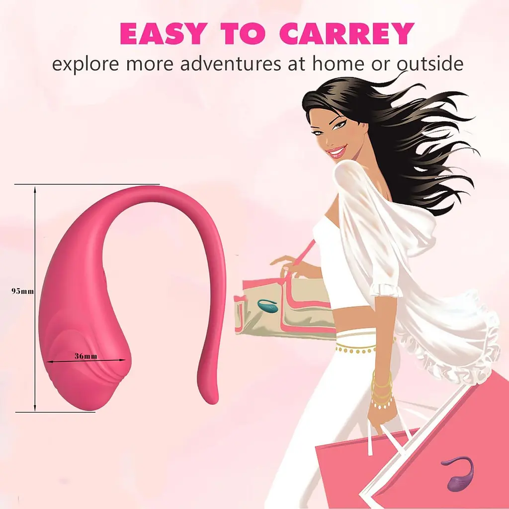 Виброяйцо B - Series Cute Little Tadpole Egg 9.5 см (фиолетовый) - фото 10