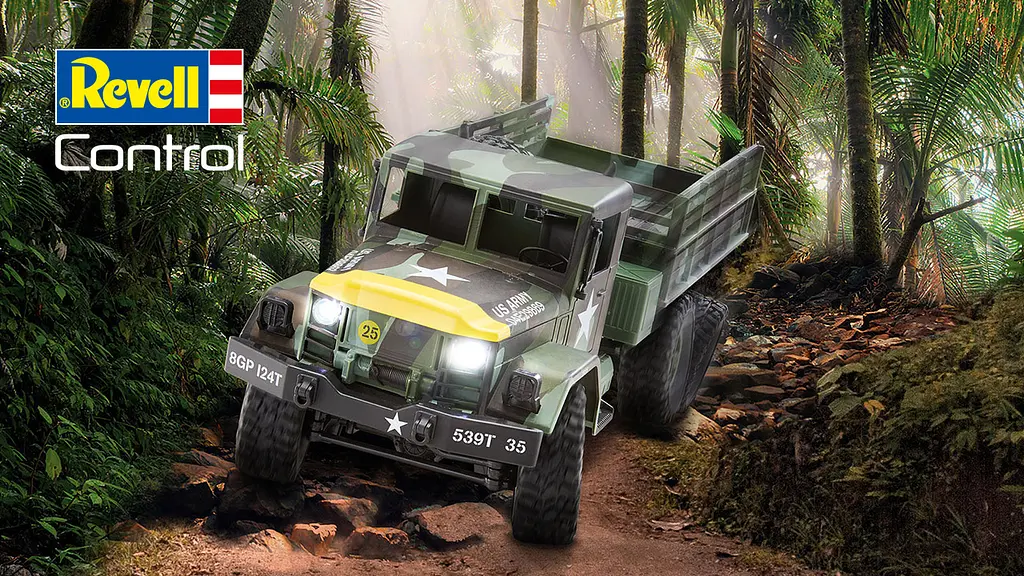 Машинка Revell Control RC Car Crawler US Army Truck на управлении многоцветная 24439 - фото 8