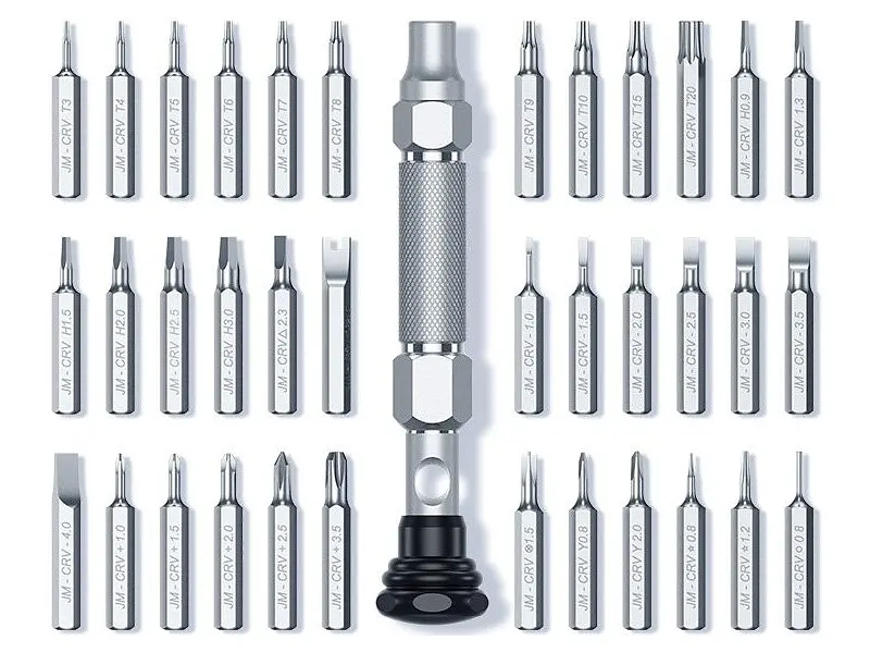 Викрутка з комплектом біт / стрижнів UGREEN CM372 38-in-1 Aluminium Alloy Screwdriver Set (80459) - фото 2