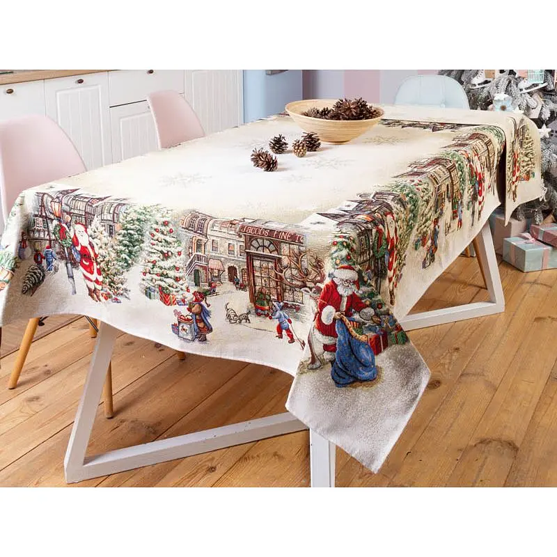 Скатертина Lefard Home Textile Village гобеленова 140х140 см (732-062) - фото 2