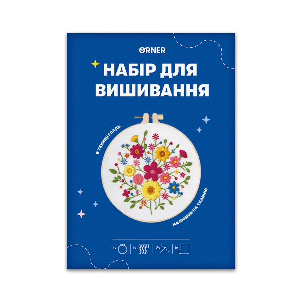 Набір для вишивання Ø160 мм «Розмаїття квітів» - фото 12