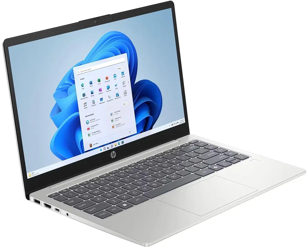 Ноутбук HP 14 240R-G10 FHD IPS/Intel 3-100U/16GB/512SSD/UMA/W11H/Silver (CJ2Q4AT) - фото 2