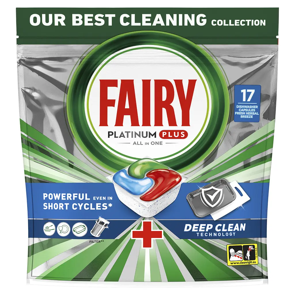 Капсулы для посудомоечных машин Fairy Platinum Plus Все-в-1 17 шт. - фото 2