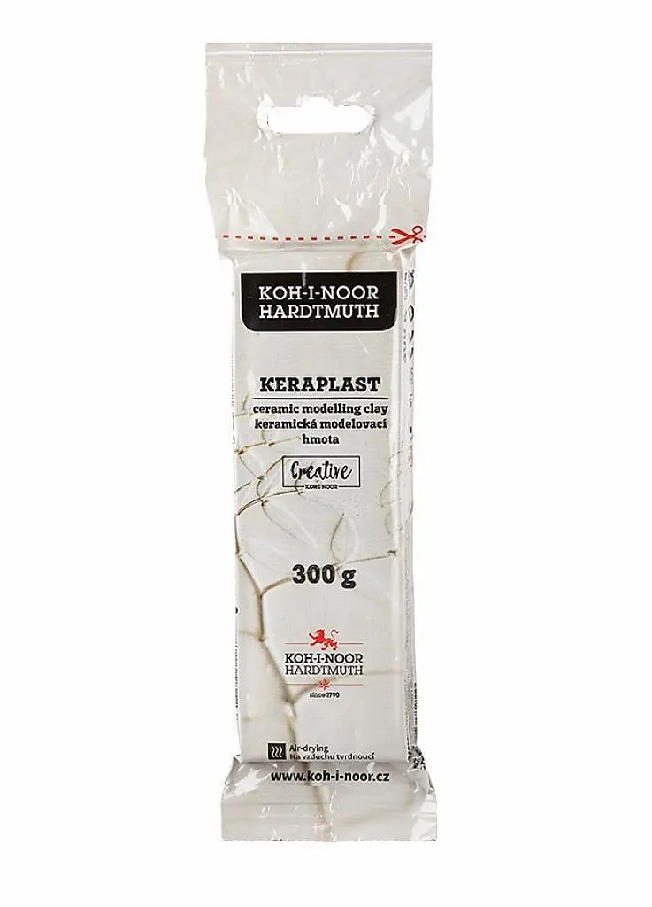 Пластилін Koh-i-noor Keraplast 300г білий (30) 131708