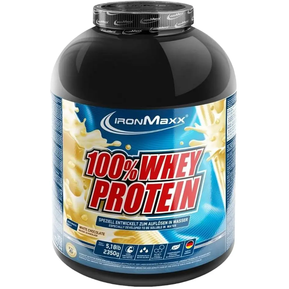 Протеин IronMaxx 100% Whey Protein Белый шоколад 2350 г - фото 1