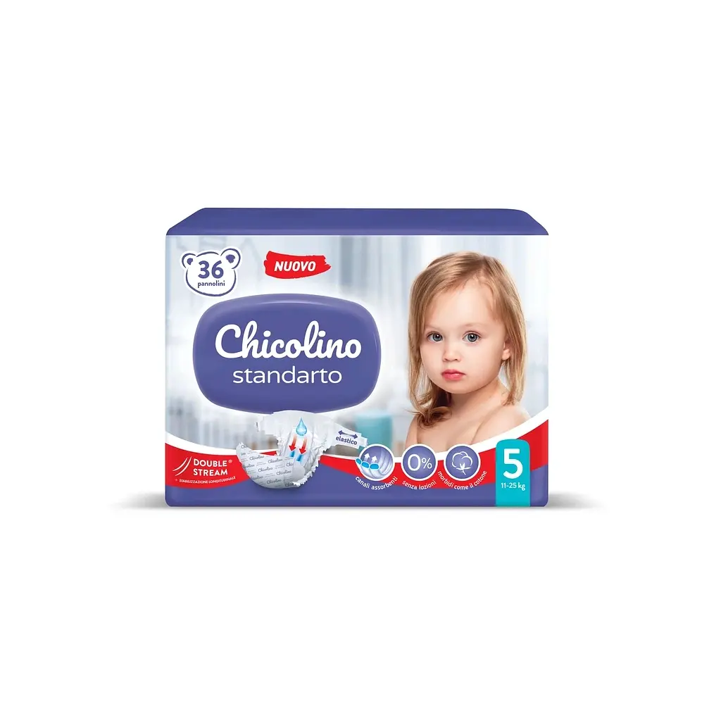 Підгузки Chicolino Standarto Middle Розмір 5 (11-25 кг) 36 шт (4823098410553) - фото 6