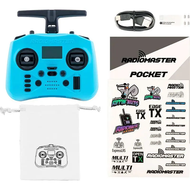 Пульт управления RadioMaster Pocket Crush ELRS M2 Blue (HP0157.0091-BLU) [157452] - фото 7