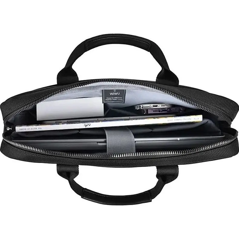 Сумка для ноутбука WiWU Hali Laptop Bag for MacBook 14` Black (6976195091748) [98328] - фото 5