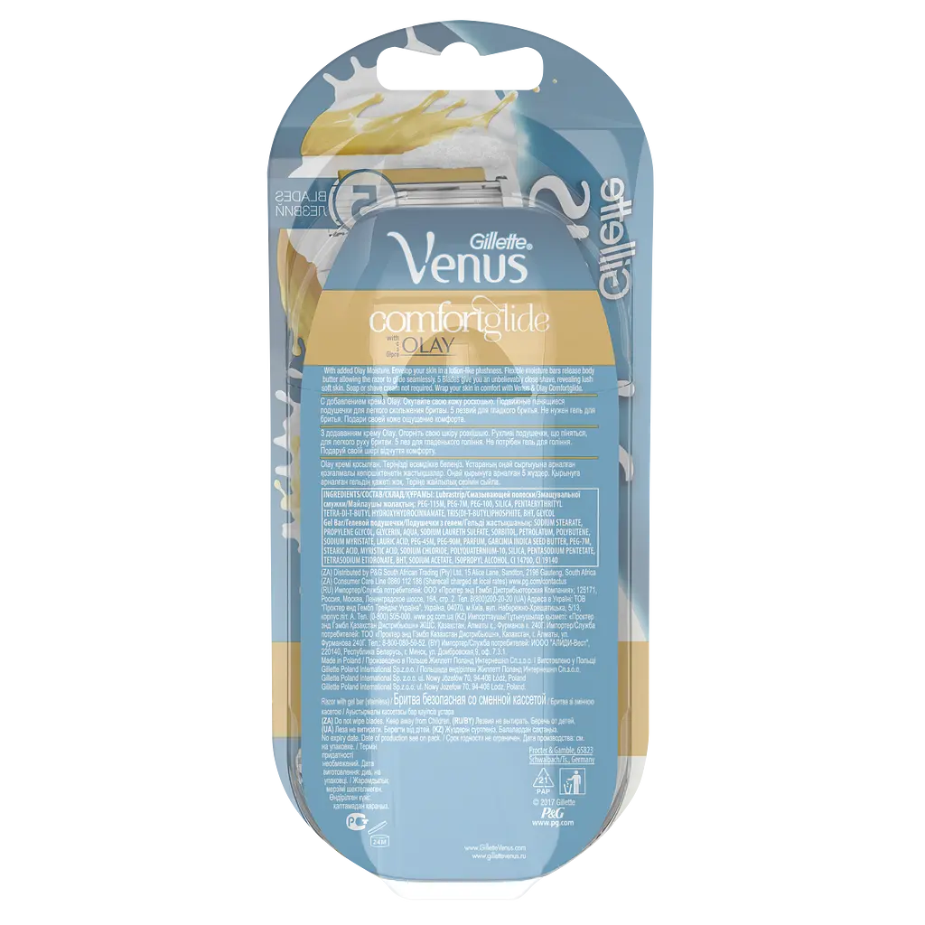 Станок для бритья женский Gillette Venus Olay Comfort Glide с 1 сменным картриджем - фото 4