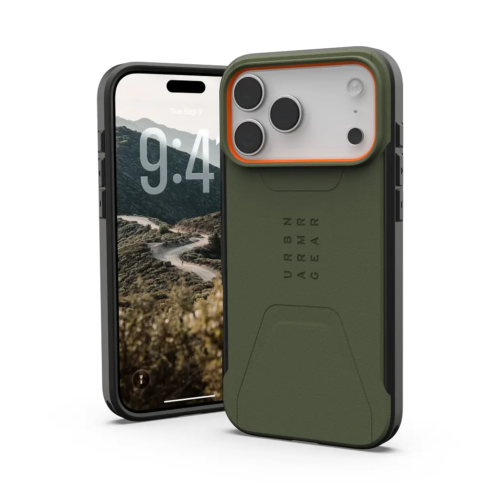Чохол до мобільного телефона UAG iPhone 17 Pro Max Civilian MagSafe Olive/Orange (114546117297) - фото 2
