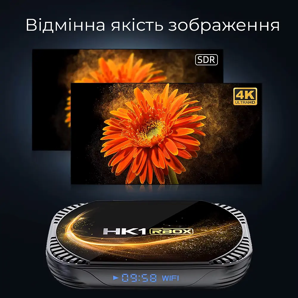 Смарт ТВ приставка HK1 X4S 4/128Gb Amlogic S905X4 Android 11.0 - фото 9