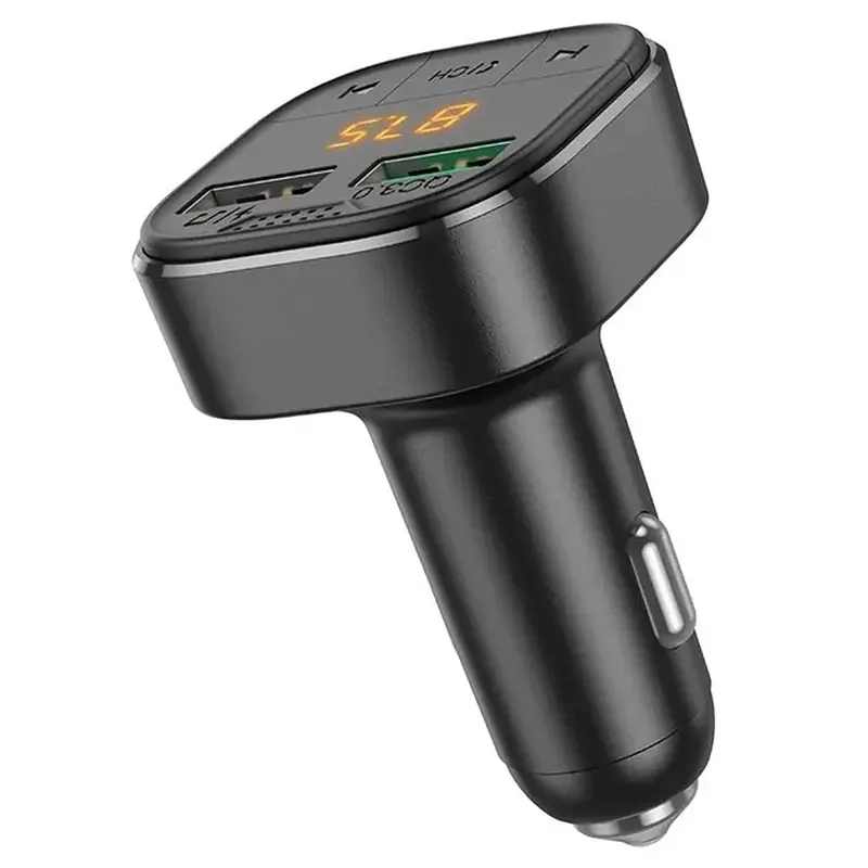АЗП з FM-мод BOROFONE BC43 Flash Black 6974443387223 - фото 3