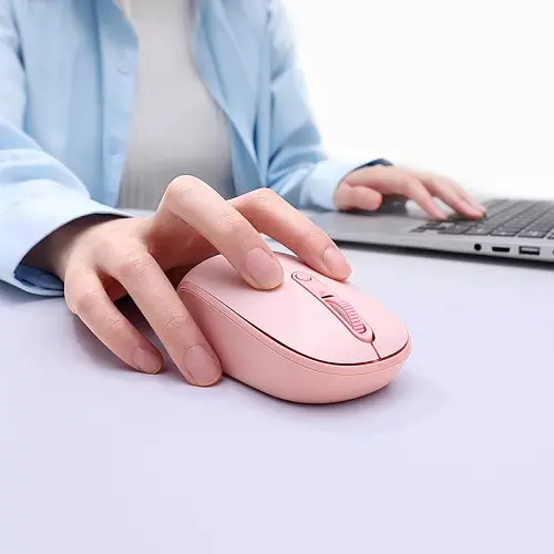 Комп'ютерна мишка Baseus F01B Tri-Mode Wireless Mouse Baby рожевий B01055503413-00 - фото 4