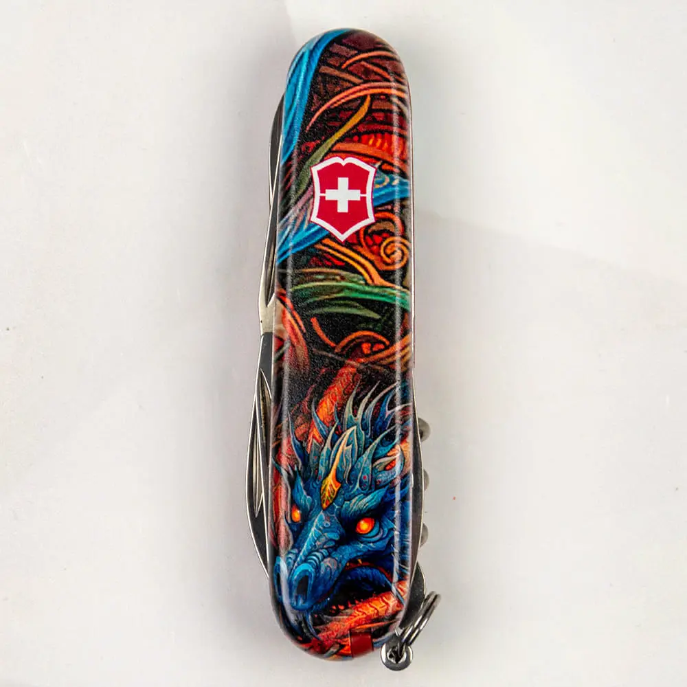 Ніж Victorinox Climber Zodiac 91мм 14функ Сапфіровий дракон - фото 10