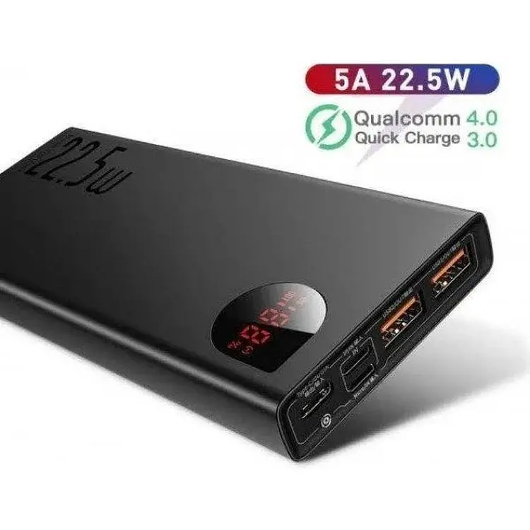 Портативная батарея Baseus Adaman Metal Digital Display 20000 mAh 22.5W PPAD000101 - фото 4