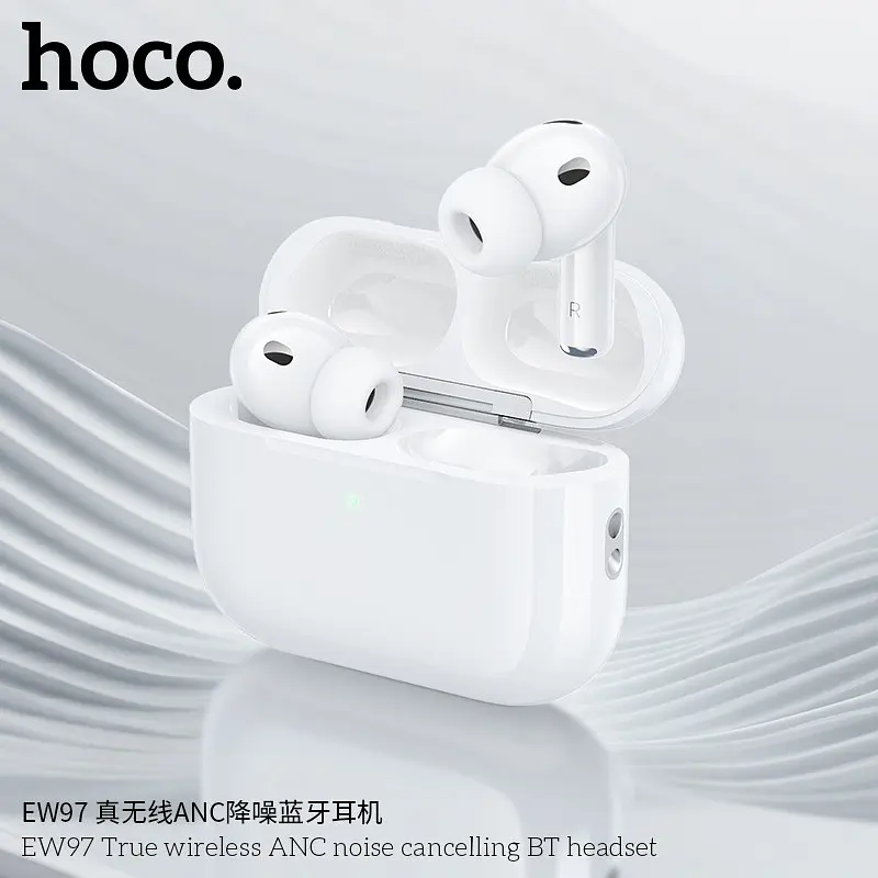 Бездротові навушники HOCO EW97 True wireless ANC noise reduction BT headset White (6942007673976) - фото 9