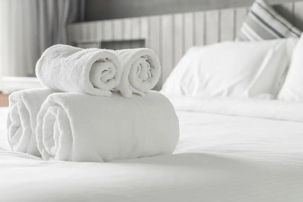 Полотенце для ванной KR Hotel 7х140см 600 г/м2 белое pbe0051480 - фото 2