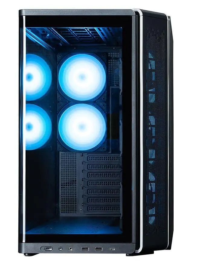 Корпус Zalman P60 из закаленного стекла без блока питания, черный (P60BLACK) - фото 6