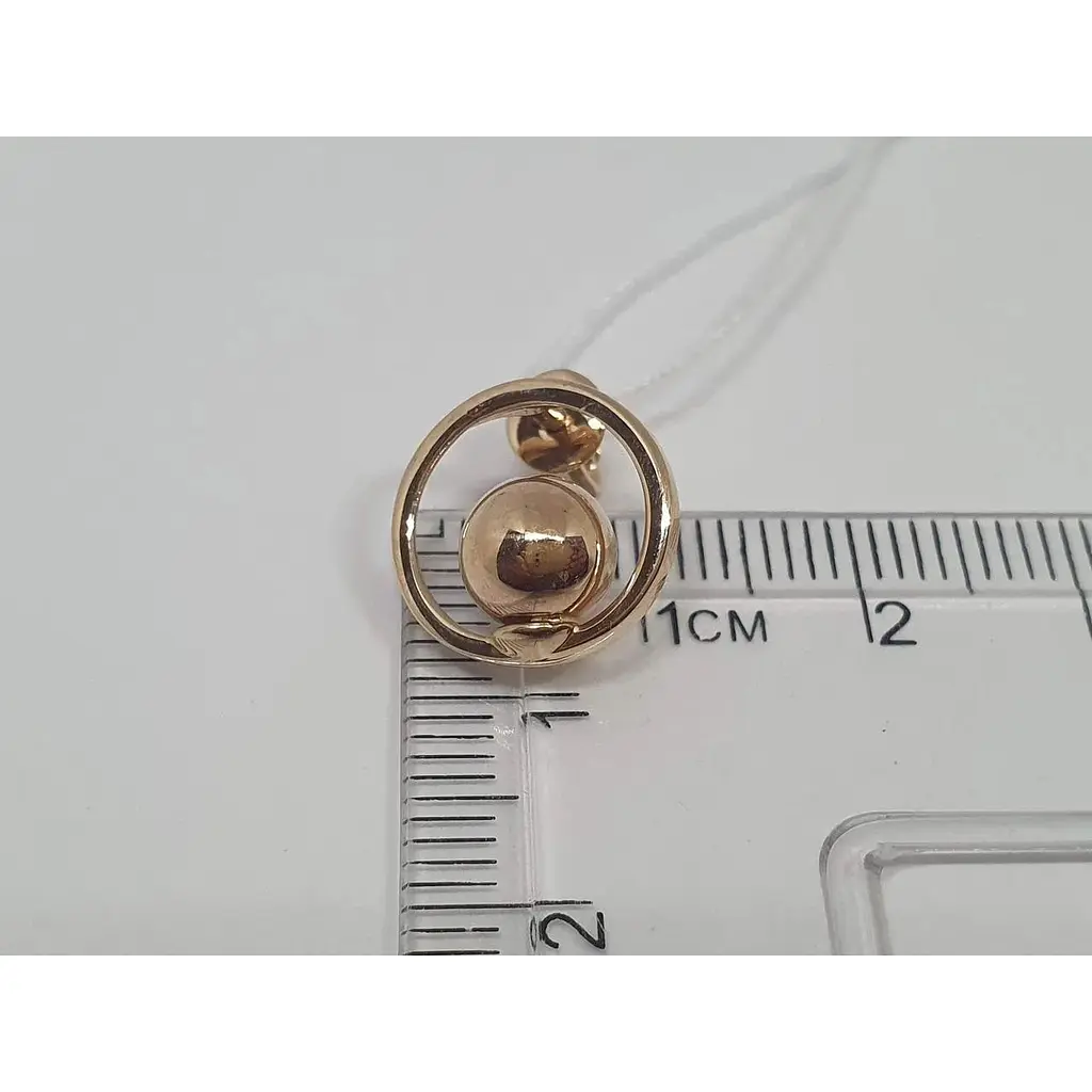 Золотые серьги-пуссеты Favoritum. 210144_7 - фото 3