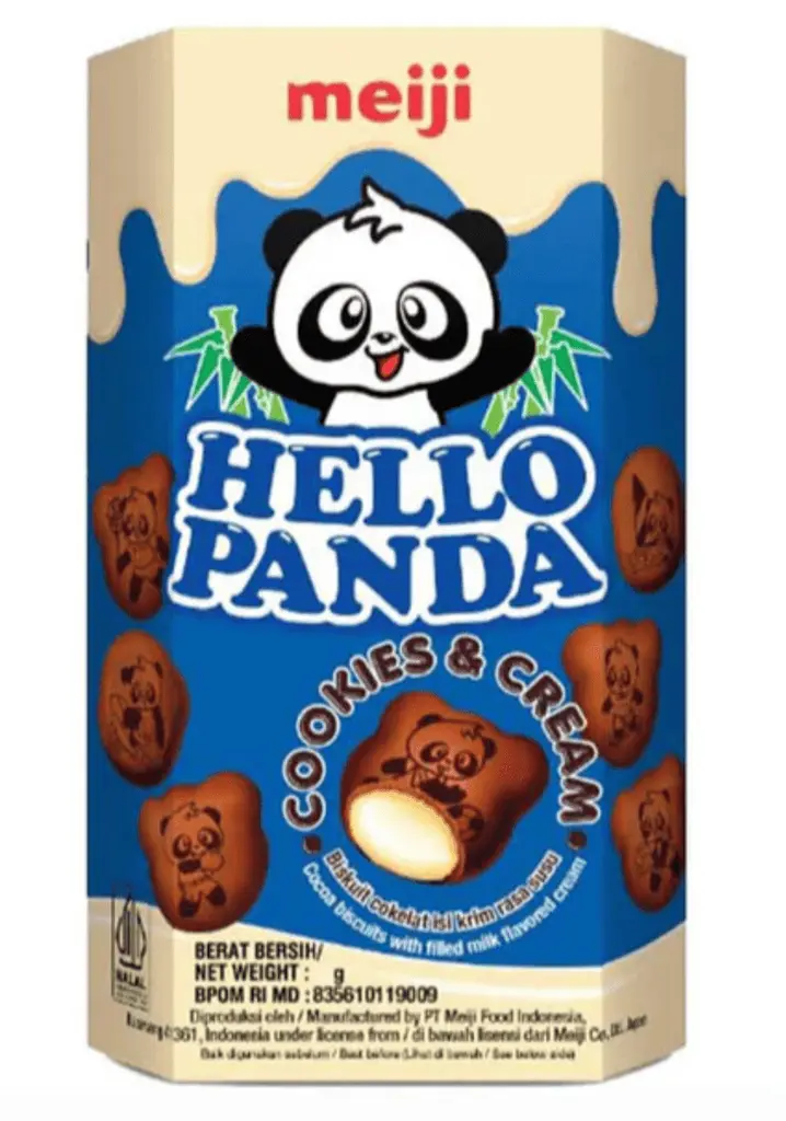 Шоколадне печиво Meiji Hello Panda Cookies Cream 42г