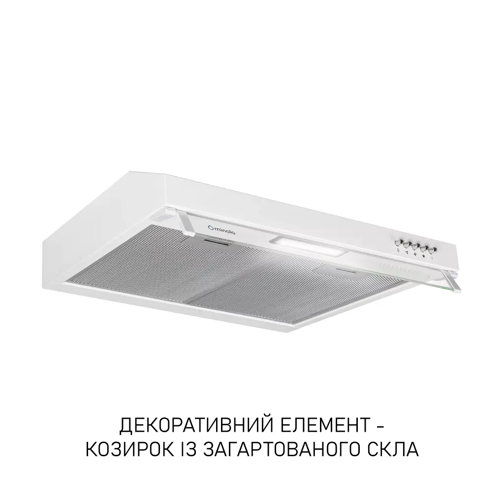 Витяжка плоска Minola HPL 622 WH - фото 3