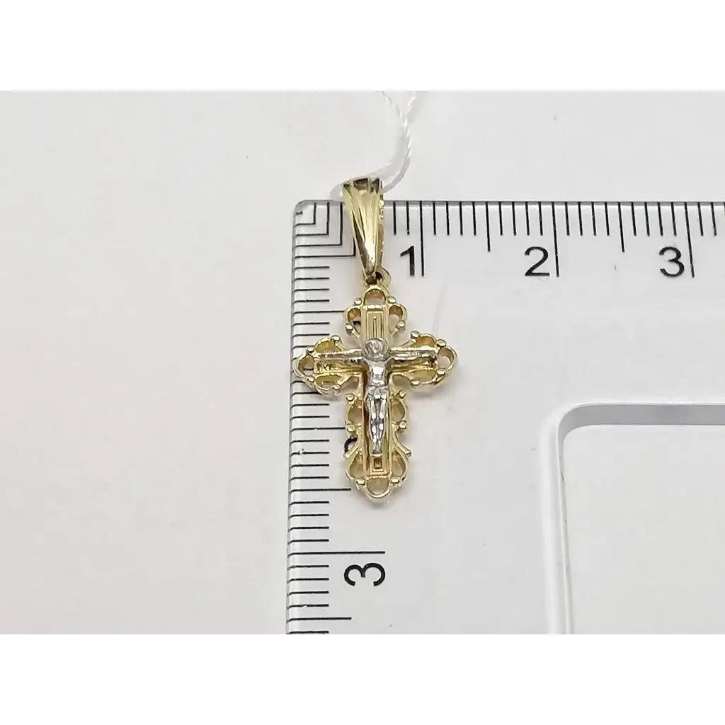 Золотий хрестик Імперія золота. Розп'яття Христа. КР309И - фото 5